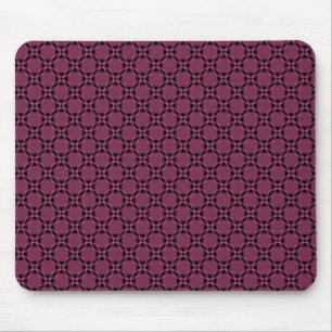 Alfombrilla De Ratón Fuchsia Funky Circles Mousepad