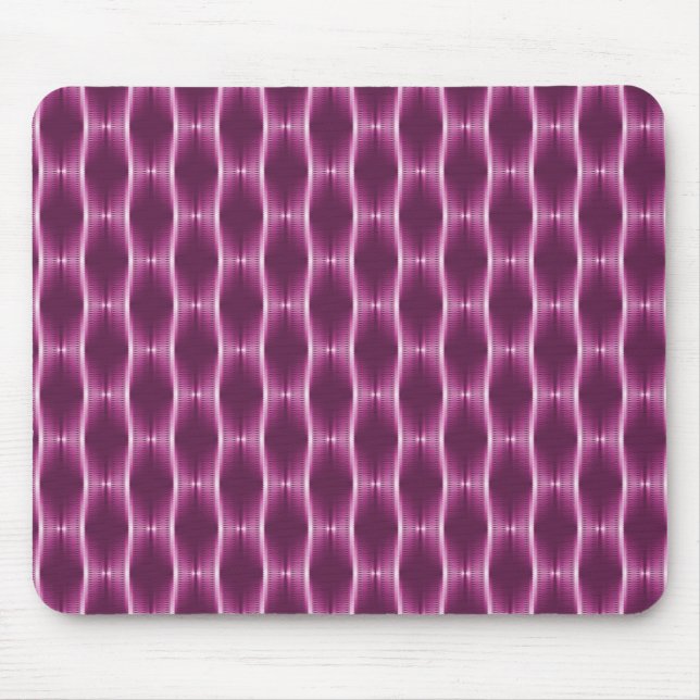 Alfombrilla De Ratón Fuchsia Metallic Ribbons Mousepad (Frente)