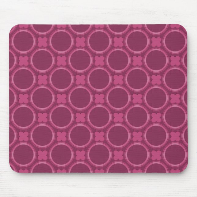 Alfombrilla De Ratón Fuchsia Quirky Charm Mousepad (Frente)