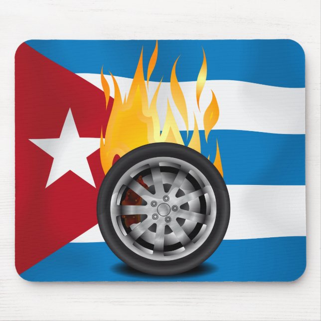 Alfombrilla De Ratón Fuego, Aleación - Cuba (Frente)