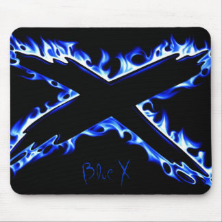 Alfombrilla De Ratón FUEGO AZUL X, X azul