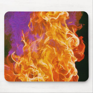 Alfombrilla De Ratón Fuego caliente fuerte Abstract Art Mouse Pad