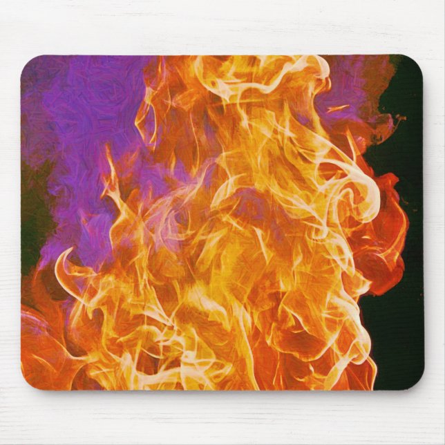 Alfombrilla De Ratón Fuego caliente fuerte Abstract Art Mouse Pad (Frente)
