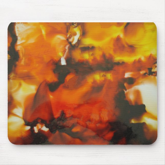 Alfombrilla De Ratón Fuego en vidrio (Frente)
