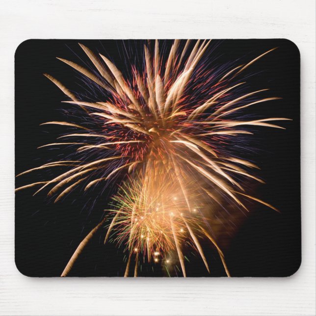 Alfombrilla De Ratón Fuegos artificiales Mousepad (Frente)