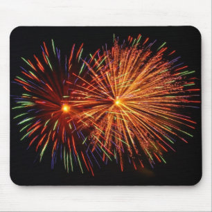 Alfombrilla De Ratón Fuegos artificiales Mousepad