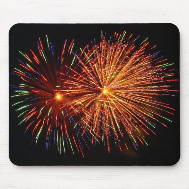 Alfombrilla De Ratón Fuegos artificiales Mousepad (Frente)