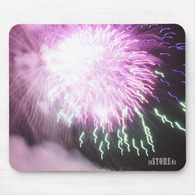 Alfombrilla De Ratón Fuegos artificiales Mousepad - fuegos artificiales (Frente)