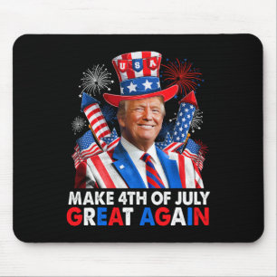 Alfombrilla De Ratón Fuegos Artificiales Patrióticos de Trump Hacen que