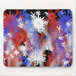 Alfombrilla De Ratón Fuegos artificiales patrióticos Mousepad