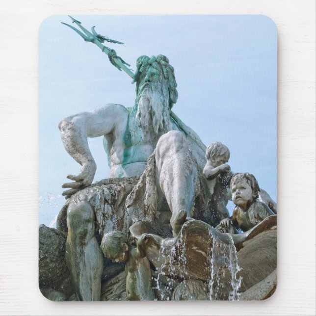 Alfombrilla De Ratón Fuente de Neptuno en Berlín (Frente)