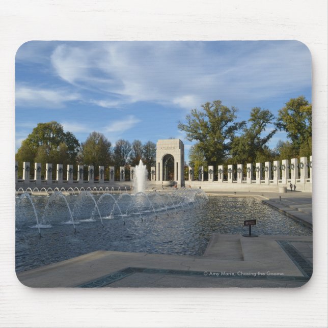 Alfombrilla De Ratón Fuente del monumento de WWII. Lado atlántico (Frente)