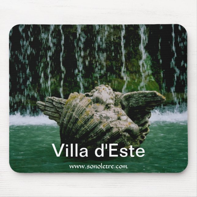 Alfombrilla De Ratón Fuente Villa d'Este Cherub Mousepad (Frente)