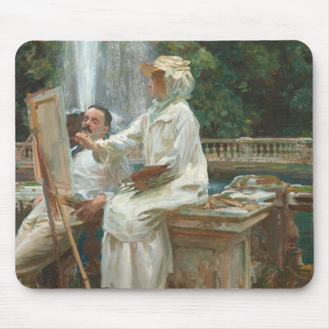 Alfombrilla De Ratón Fuente Villa Torlonia Frascati, Italia por Sargent (Frente)