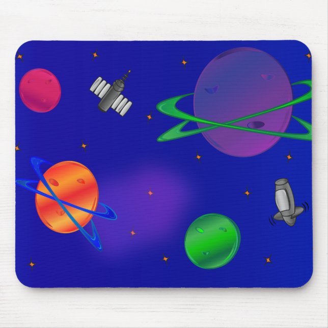 Alfombrilla De Ratón Fuera de este espacio Mousepad del mundo (Frente)