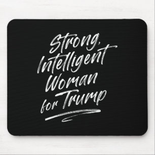 Alfombrilla De Ratón Fuerte Mujer Inteligente Trump 2024 Para Mujeres