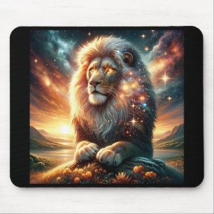 Alfombrilla De Ratón Fuerza Astrología Leo León Espacio Galaxia Cósmica