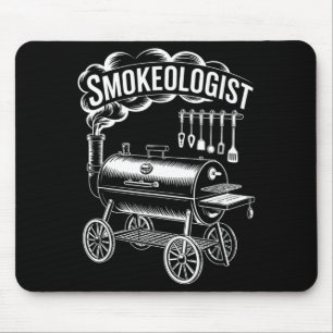 Alfombrilla De Ratón Fumador divertido diciendo bbq fumador parrilla mu