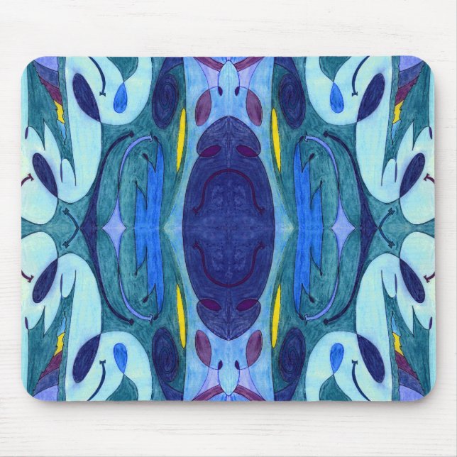 Alfombrilla De Ratón Fumes azules (Frente)