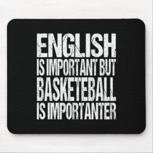 Alfombrilla De Ratón Fun Basketball Cita Inglés Es Importante Jugador F