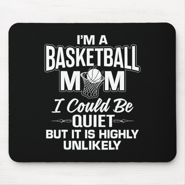 Alfombrilla De Ratón Fun Basketball Mom Merch - Diseño exclusivo de mam (Frente)