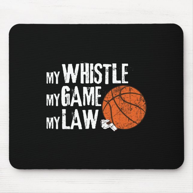 Alfombrilla De Ratón Fun Basketball Ref Hoops - Árbitro de Baloncesto 1 (Frente)