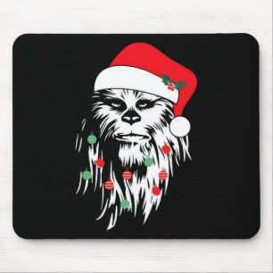 Alfombrilla De Ratón Fun Bigfoot Face Santa Hat Cute Xmas Navidades