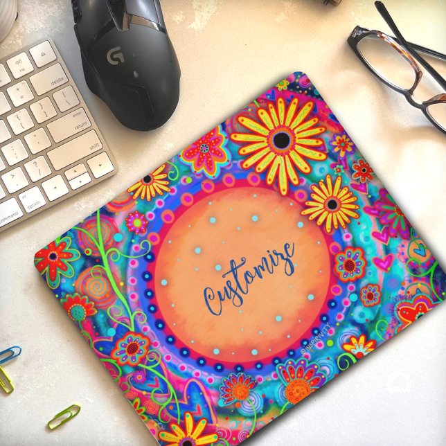 Alfombrilla De Ratón Fun Boho Floral Personalizable Inespiritualidad de (Subido por el creador)