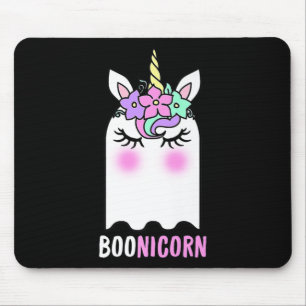 Alfombrilla De Ratón Fun Boonicorn Regalo Ghost Unicorn Boo Retro Hallo