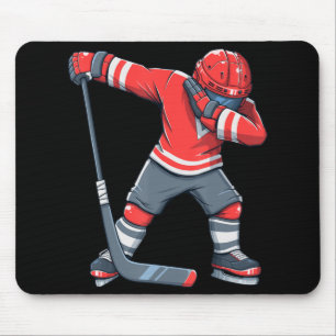 Alfombrilla De Ratón Fun Boy Kid Hockey Hockey Hockey Dab Apparthab Jug