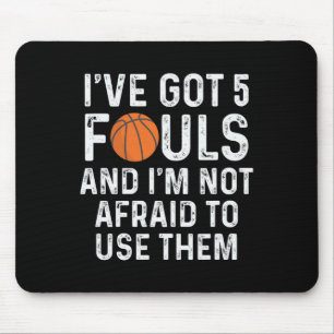 Alfombrilla De Ratón Fun Bysketbyll Player Hoops 5 Fouls