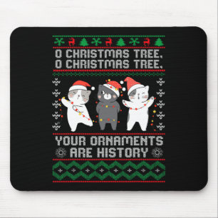 Alfombrilla De Ratón Fun Cats navidad Ornamentos Pajama Familia Gato Lo