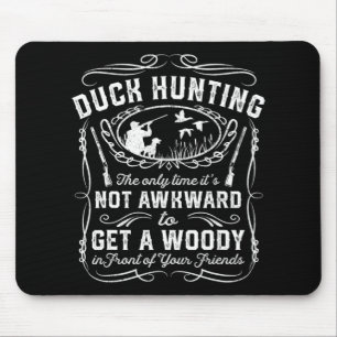 Alfombrilla De Ratón Fun Duck Caza Vintage Woodie Hunter Amigos Gif