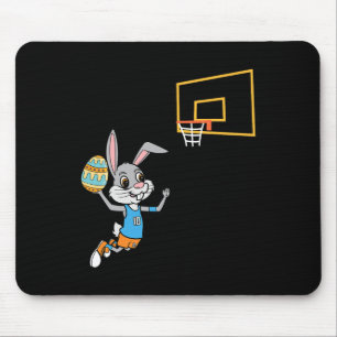 Alfombrilla De Ratón Fun Easter Egny Bunny Dunk Basketball Game Easter