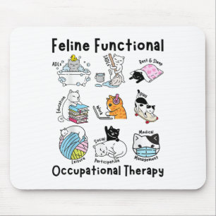 Alfombrilla De Ratón Fun Fun Cat Funcional Terapia Ocupacional Sin