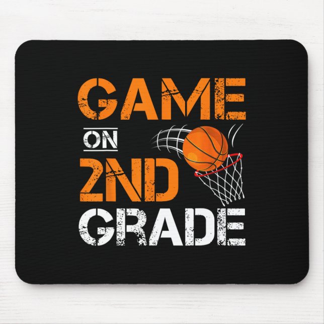 Alfombrilla De Ratón Fun Games On Second Grado Basketball First Day Of (Frente)