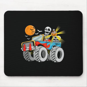 Alfombrilla De Ratón Fun Halloween Skeleton Monster-Camión niños niños 