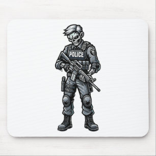 Alfombrilla De Ratón Fun Halloween Tactical Zombie Asombrosa Oficina de