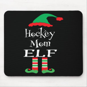 Alfombrilla De Ratón Fun Hockey Mamá Elf Xmas Partido Familiar Mujeres