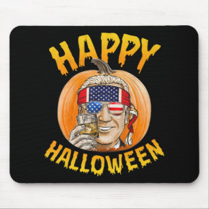 Alfombrilla De Ratón Fun Joe Biden Pumpkin Feliz Halloween Confuso