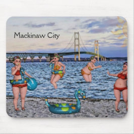 Alfombrilla De Ratón Fun Mackinaw City Bridge Mousepad