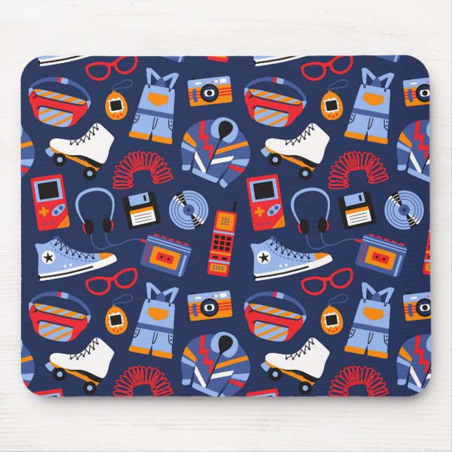 Alfombrilla De Ratón Fun retro 90s nostalgia – Y2K tech and clothing (Frente)