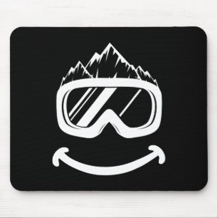 Alfombrilla De Ratón Fun Ski Tee Skip Funny Snowboard