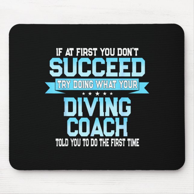 Alfombrilla De Ratón Fun Srt Coach Meme - Funny Diving Saying  (Frente)