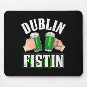 Alfombrilla De Ratón Fun St Patricks Day Beer Dublin Irish Fistin