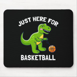 Alfombrilla De Ratón Fun T-Rex Acá Para Dinosaurios De Baloncesto