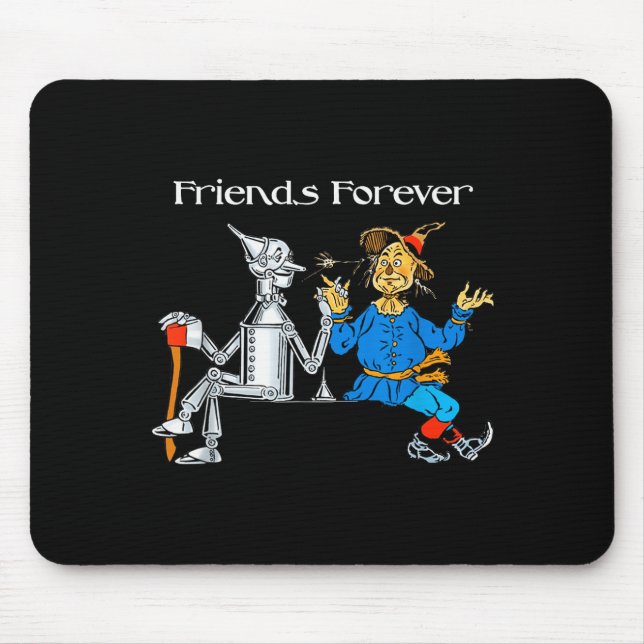 Alfombrilla De Ratón Fun Tee Shirt Friends Forever Wizard Of Oz Ecrow  (Frente)