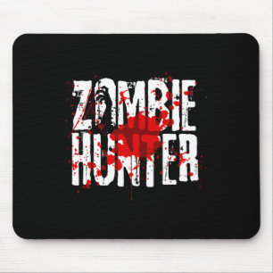 Alfombrilla De Ratón Fun Zombie Hunter Diseño Para Niños Chicas Hallowe