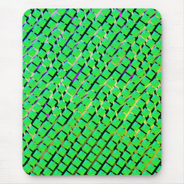 Alfombrilla De Ratón Funciona con trazos amarillos y oscuros, al cuadra (Frente)