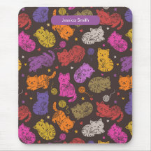 Funda de ratón para iPad para amantes de los gatos